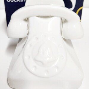 Jonathan Adler Ring A Bell Smartphone Dock Decor Glazed White Porcelain NIB